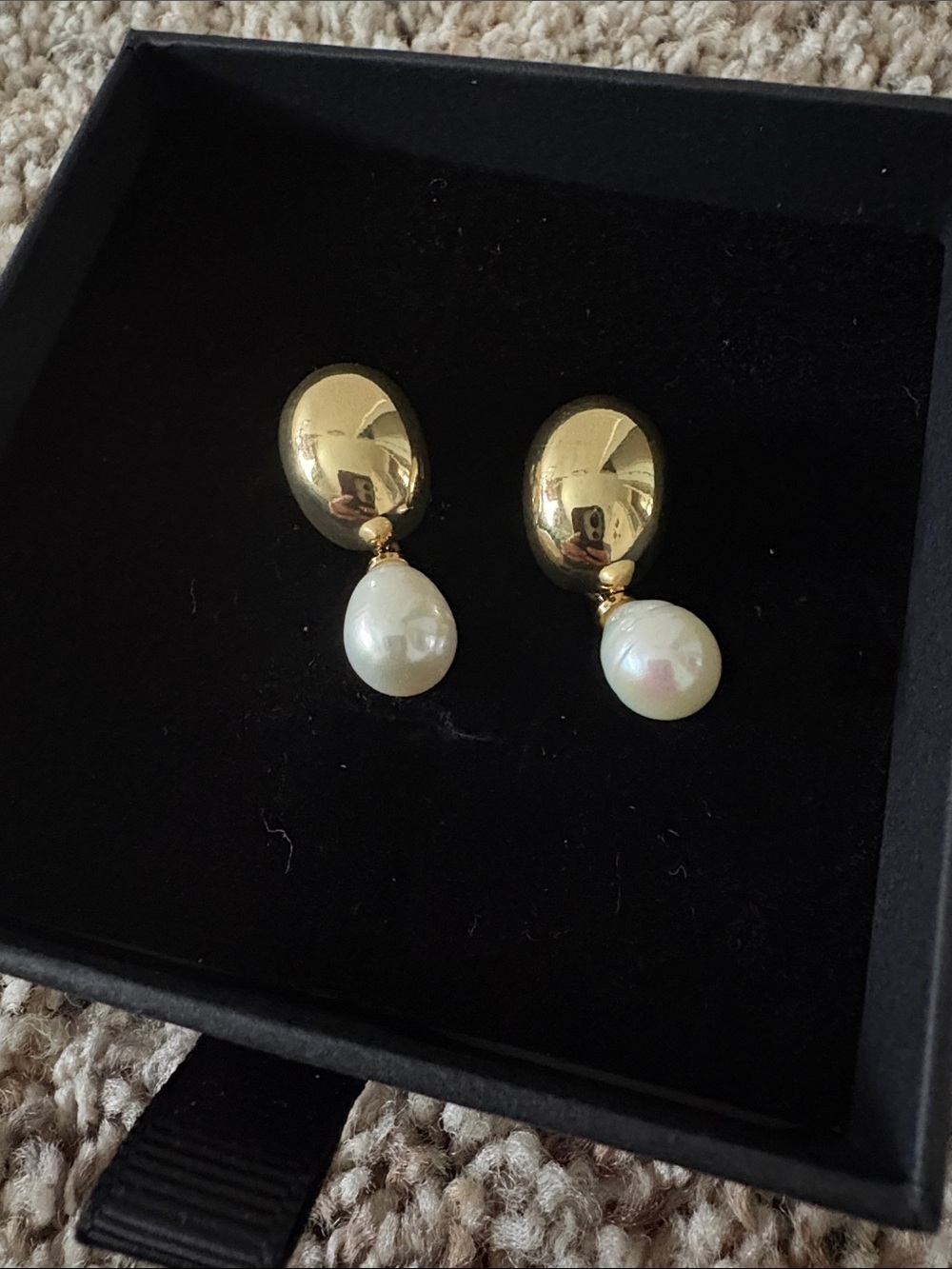 Gold and Pearl Drop Earrings – Classic Women's Jewelry